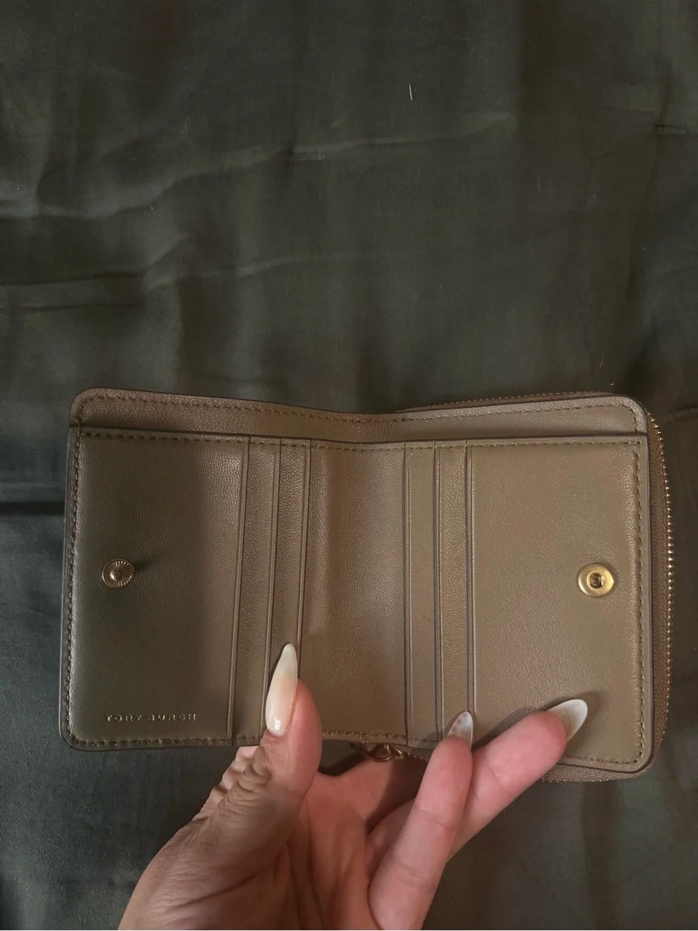 Tory Burch compact brown